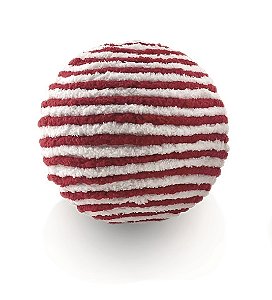 BOLA NATALINA CANDY CANE LISTRAS 1PÇ DECORATIVA 12CM