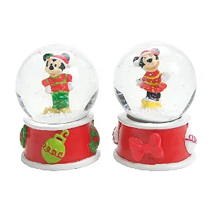 KIT 2 Globinho Mickey Minnie Vermelho Branco Preto