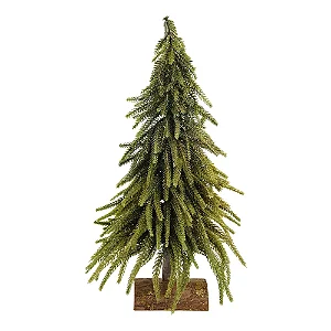 MINi ARVORE DE  NATAL BASE MADEIRA VRD 41cm