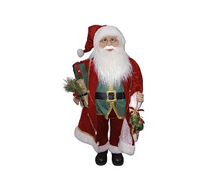 PAPAI NOEL EM PE C/PRES VRM/VRD/BCO 28cm