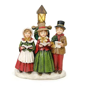 ESCULTURA CRIANÇAS CANTANDO 17cm NATALINO