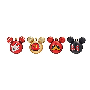 JG C/6 BOLAS NATALINAS MICKEY E MINNIE 6cm DISNEY