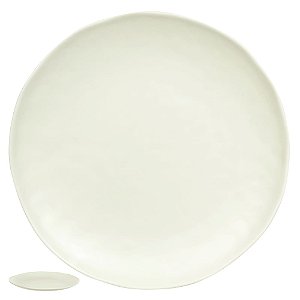 KIT 4 PRATO SOBREMESA MELAMINA ORGANIC (OFF WHITE) FLORARTE