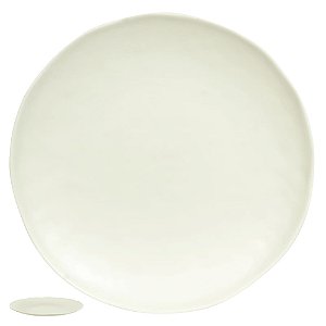 KIT 4 PRATO RASO MELAMINA ORGANIC (OFF WHITE) FLORARTE
