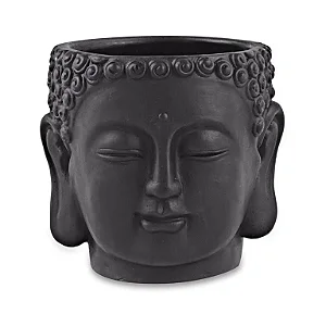 CACHEPOT BUDA PRETO EM CIMENTO MART