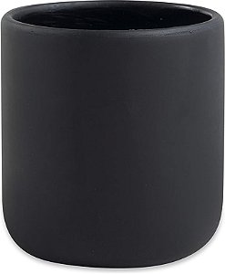 CACHEPOT EM CERAMICA TERRACOTA PRETO MART
