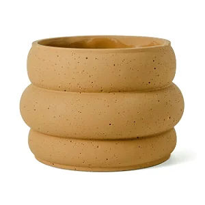 CACHEPOT EM CIMENTO MARROM MART