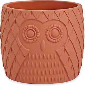 CACHEPOT CORUJA EM CIMENTO MART