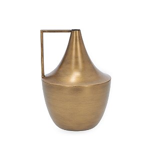 VASO JARRO EM METAL DOURADO MART 28,5CM