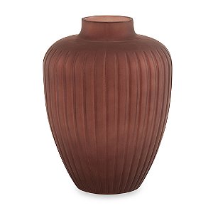VASO MARSALA EM VIDRO MART 25cm