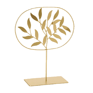 ESCULTURA ÁRVORE EM METAL DOURADO MART