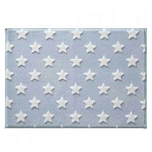 TAPETE INFANTIL JOLITEX MIMO POA AZUL ESTRELA 70CM X 100CM