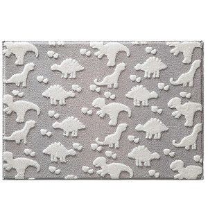 TAPETE INFANTIL JOLITEX MIMO POA CINZA DINO 70CM X 100CM