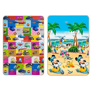 TAPETE RECREIO DISNEY ENROLADO 2 CARROS 120X180CM JOLITEX