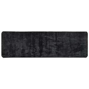 TAPETE MELODY PASSADEIRA 66CM X 1,80M PRETO JOLITEX