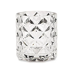 PORTA-VELAS EM VIDRO INCOLOR MART 7,5cm