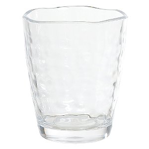 COPO ACRILICO 410ml MARTELADO INCOLOR FLORARTE