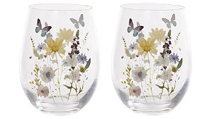 KIT 2 COPO 530ml BUTTERFLY FLORARTE