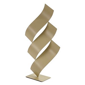 ESCULTURA EM METAL DOURADO MART 41CM