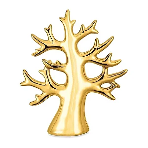 ESCULTURA ARVORE DOURADA EM CERAMICA MART 18CM