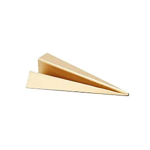 ESCULTURA AVIÃO EM METAL DOURADO MART 17CM