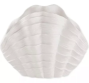 ESCULTURA CONCHA EM POLIRRESINA BRANCO MART