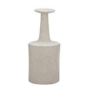 VASO DECORATIVO OFF WHITE RUSTICO EM CERAMICA 38,5CM