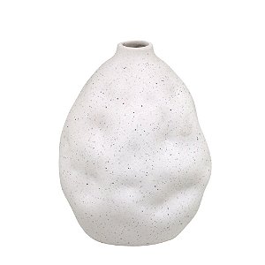 VASO DECORATIVO ORGANICO BRANCO 16CM