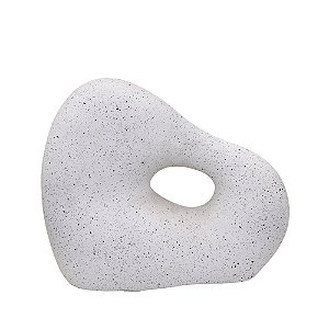 ESCULTURA ABSTRATA DECORATIVO EM CERAMICA 32CM