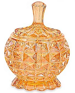 POTE EM VIDRO CHAMPAGNE MART 9X11,5X9CM