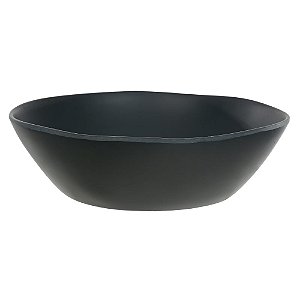 SALADEIRA MELAMINA 3230ml 30cm ORGANIC PRETO FLORARTE