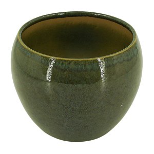 VASO LORANCE VERDE MUSGO ESTILO VIETNAMITA 15X19CM