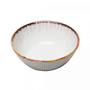 BOWL DE CERAMICA LINEAR CINZA 16CM  LYOR