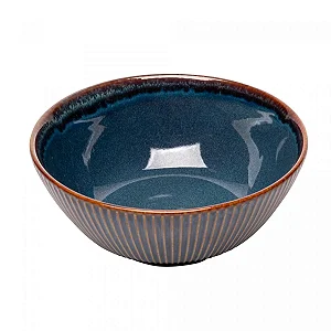 BOWL DE CERAMICA LINEAR AZUL 16CM LYOR