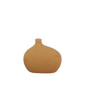 VASO DE LINHAS ORGANICAS TERRACOTA 13,5CM