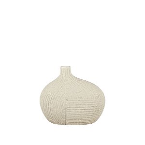 VASO DE LINHAS ORGANICAS CAPPUCCINO DECORATIVO 13,5CM