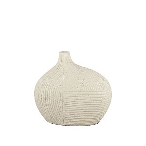 VASO DE LINHAS ORGANICAS CAPPUCCINO DECORATIVO 17CM