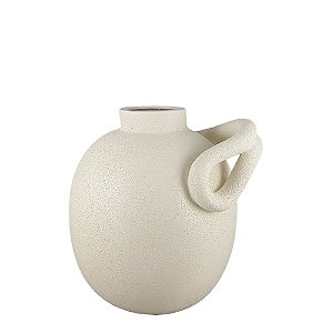 VASO BOJUDO COM ALCA DECORATIVO CAPPUCCINO 24CM