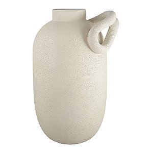 VASO BOJUDO COM ALCA DECORATIVO CAPPUCCINO 34CM