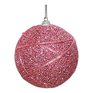 Trio de Bola Decorada - 8cm Champagne