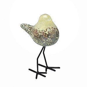 ESCULTURA PASSARO DECOR VIDRO MURANO 14CM