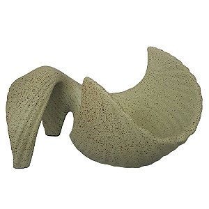 CENTRO DE MESA ONDULADO VERDE OXIDO 34CM
