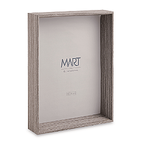PORTA RETRATO EM MDF CINZA MART - 10X15CM