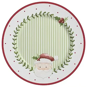 KIT 6 PRATO SOBREMESA LUDIC PAPAI NOEL ALLEANZA