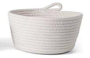 CESTO DECORATIVO EM ALGODAO MART 25CM