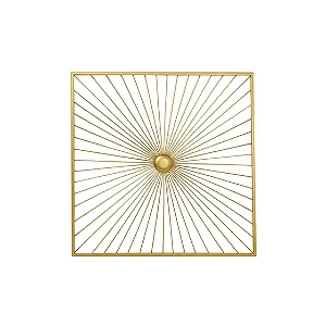 ADORNO DE PAREDE EM METAL DOURADO MART 65CM
