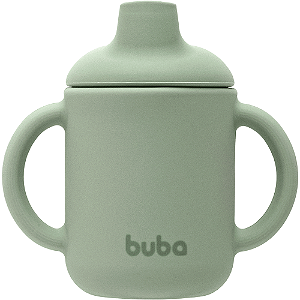 COPO EM SILICONE VERDE 120ml BUBA