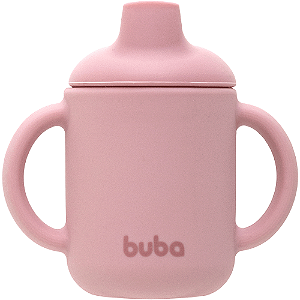 COPO EM SILICONE ROSA 120ml BUBA