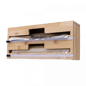 SUPORTE DE PAREDE 2 EM 1 PAPEL ALUMINIO/PLASTICO FILME LYOR