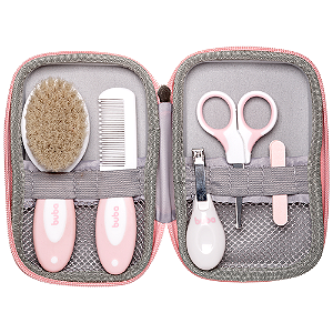 KIT CUIDADOS COM ESTOJO ROSA BUBA